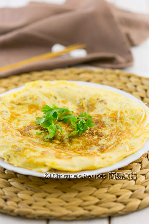 Pork & Bean Sprout Omelette01