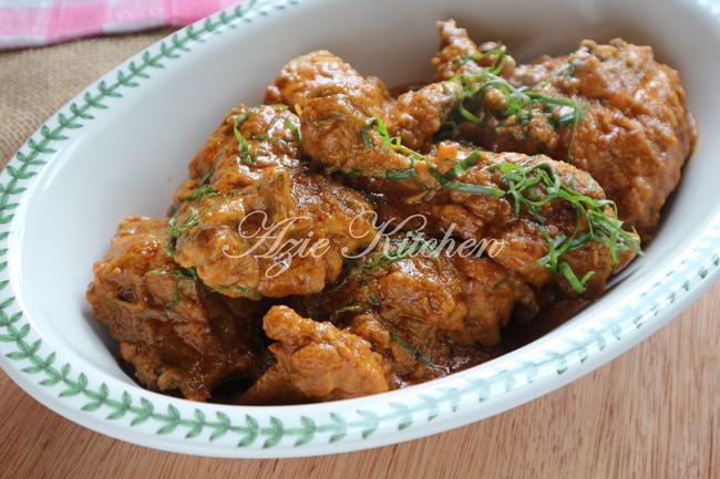 Rendang Ayam Untuk Hidangan Berbuka  Azie Kitchen