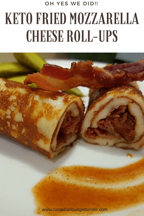 Keto Fried Mozzarella Cheese Rollups (LowCarb)