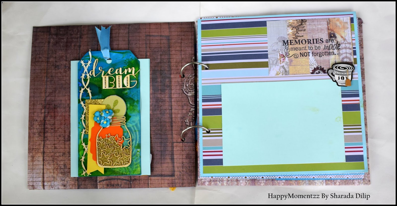 HappyMomentzz crafting by Sharada Dilip Handmade Farewell scrapbook