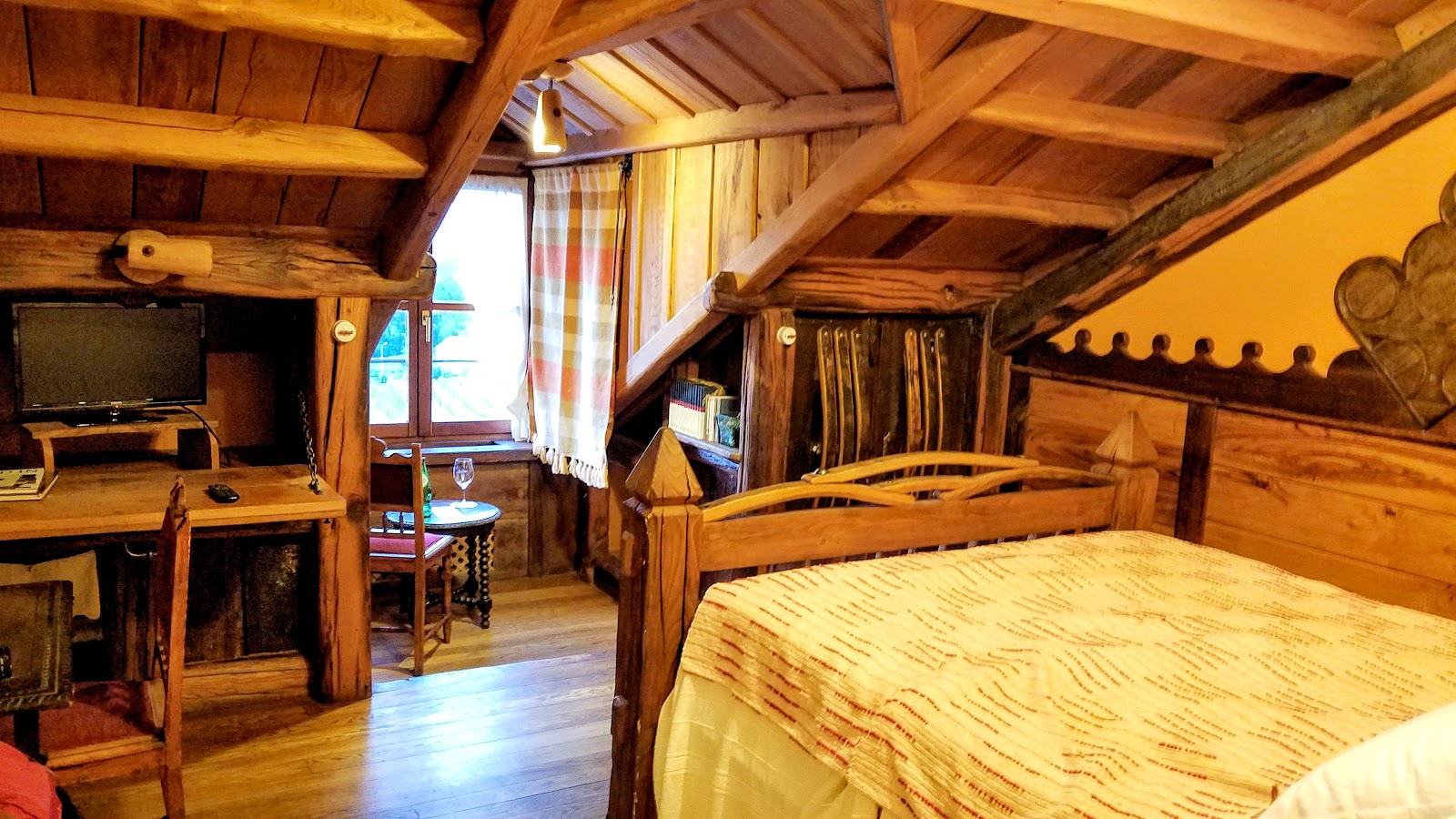 My rustic accommodations on the third floor were sublime!