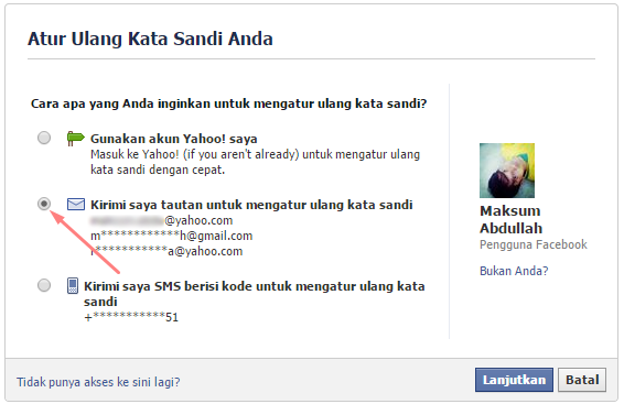 Mengatasi Lupa Password Kata Sandi Facebook