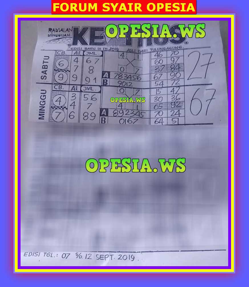1 New Message Kode Syair Singapore 8 September 2019 Forum Syair Togel Hongkong Singapura Sydney