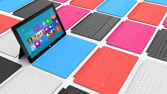 Microsoft Surface Tablet with Windows 8 Pro & RT colors