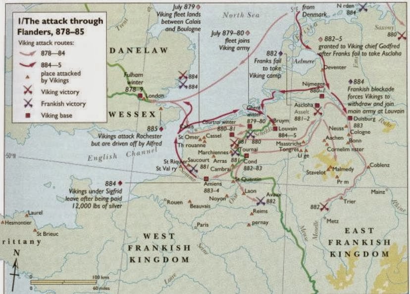 880 Vikings army assembled at Ghent