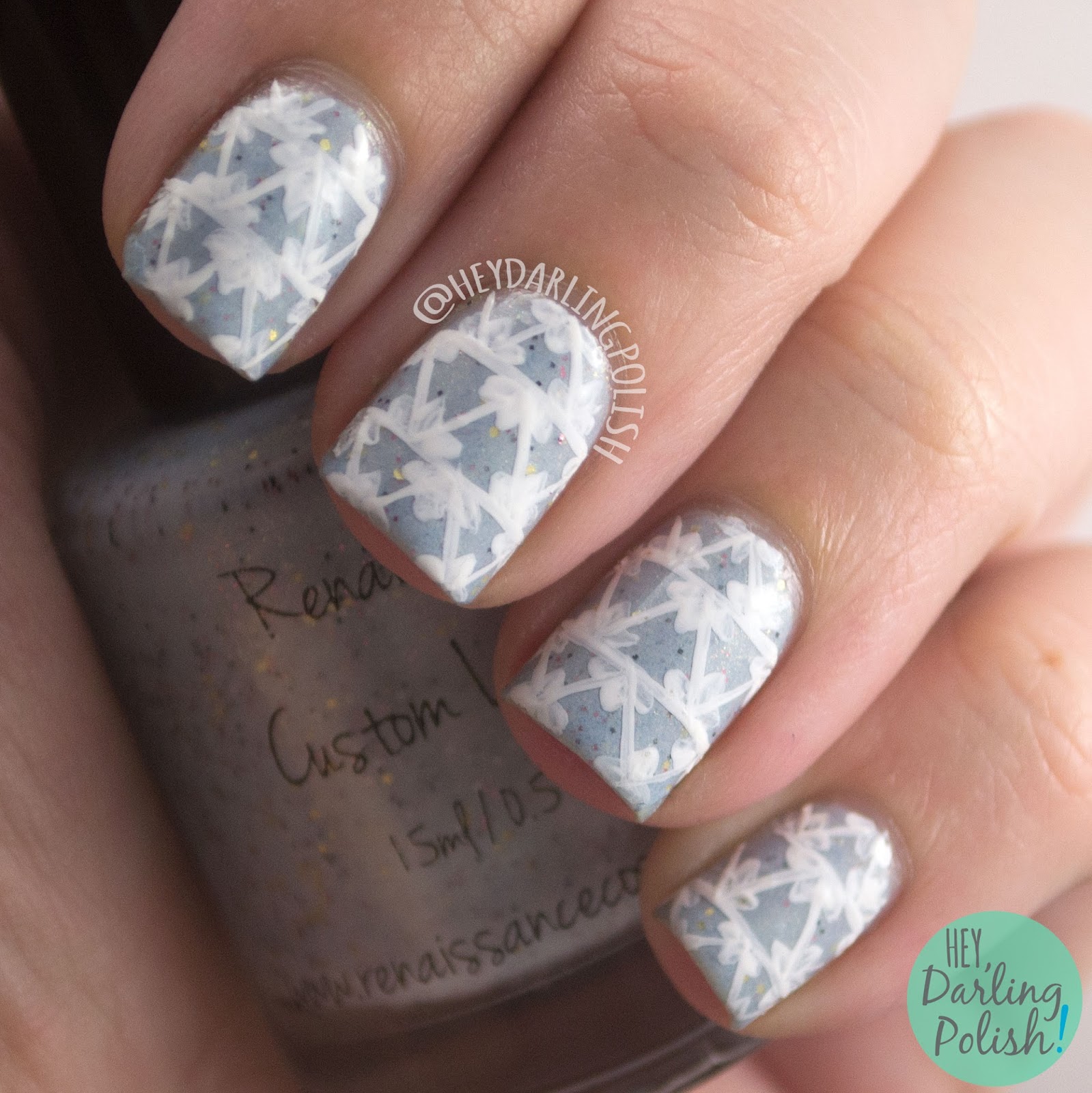 Hey, Darling Polish! Nail Art Link Up Geometric Triangles