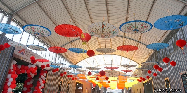 Beautiful hanging umbrellas setup by Shogun at Auto Arcade Petaling Jaya today