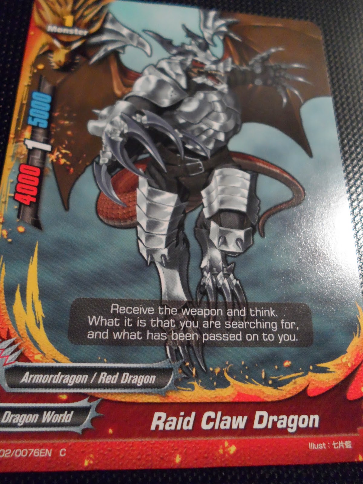Galvanic Feather Dragon Buddyfight English BT02//0001EN RRR Super Armordragon
