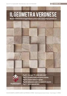 Il Geometra Veronese - Dicembre 2015 | TRUE PDF | Mensile | Professionisti | Edilizia | Progettazione
Rivista d’informazione tecnico professionale del Collegio dei Geometri e dei Geometri Laureati della provincia di Verona.