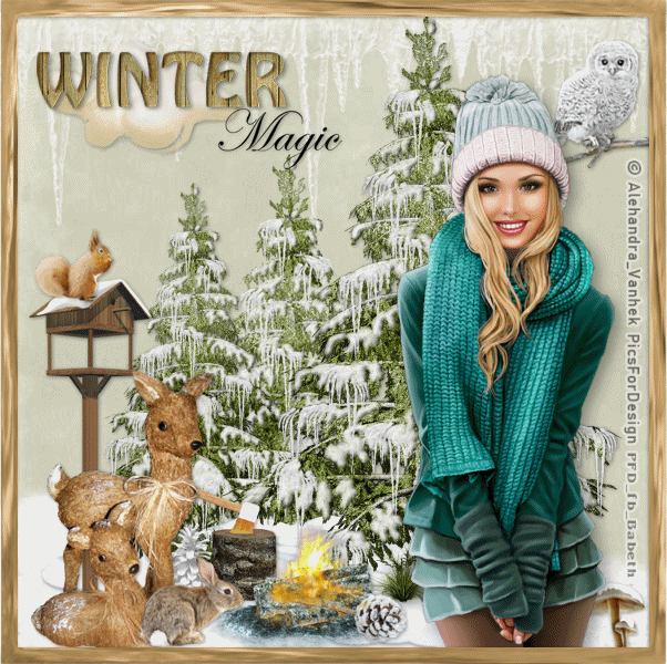 mes créations PAINT SHOP PRO forum "chez Baby" qui devient "Magie