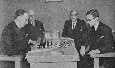 Partida de ajedrez Dr. Rey contra Manuel Golmayo en el Campeonato de España de 1930