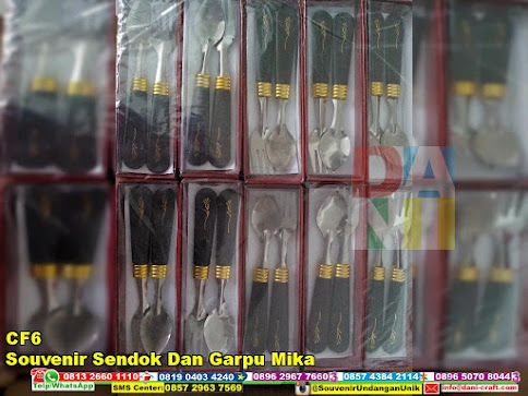 jual Souvenir Sendok Dan Garpu Mika