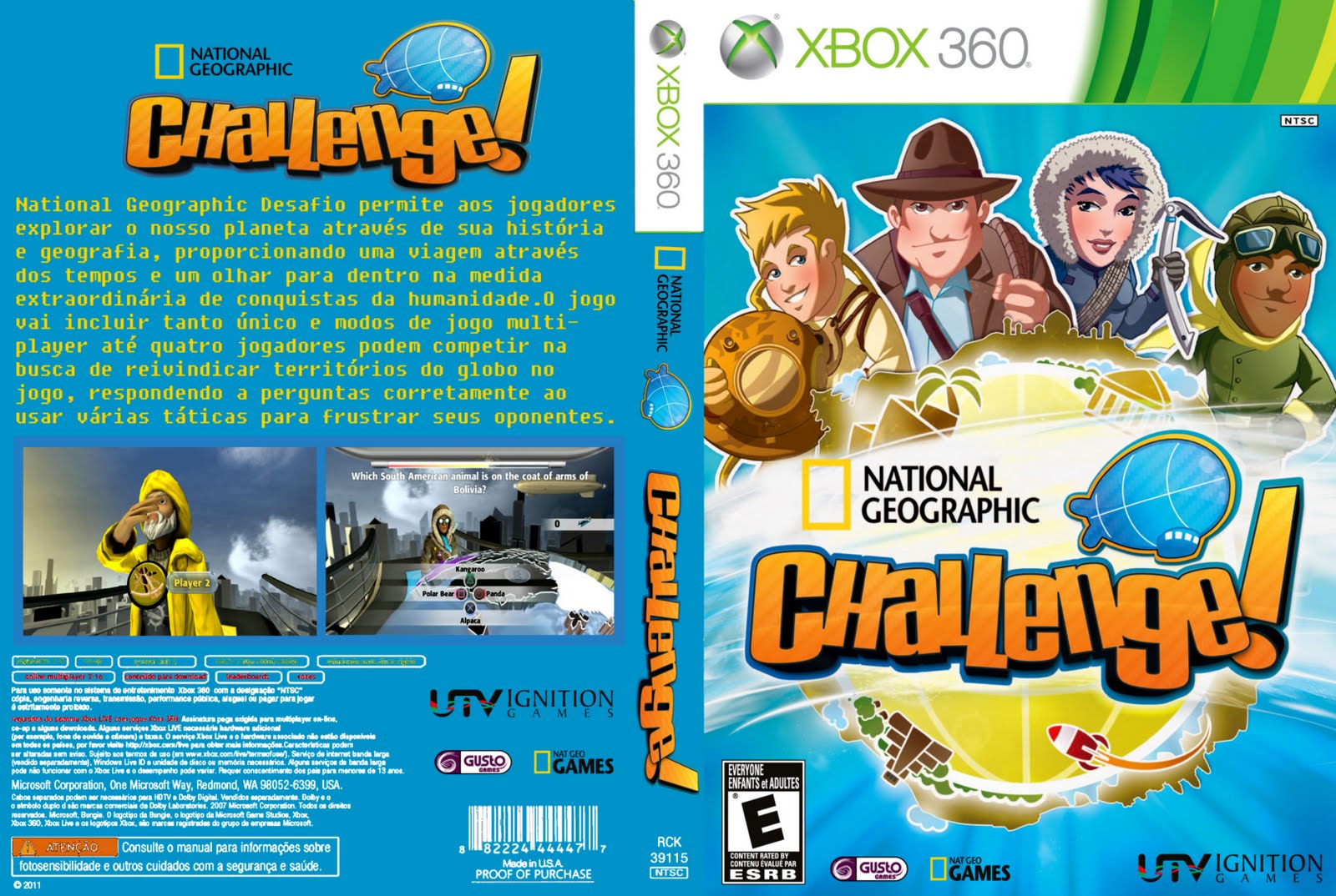 Capa National Geographic Challenge!Covers Filmes