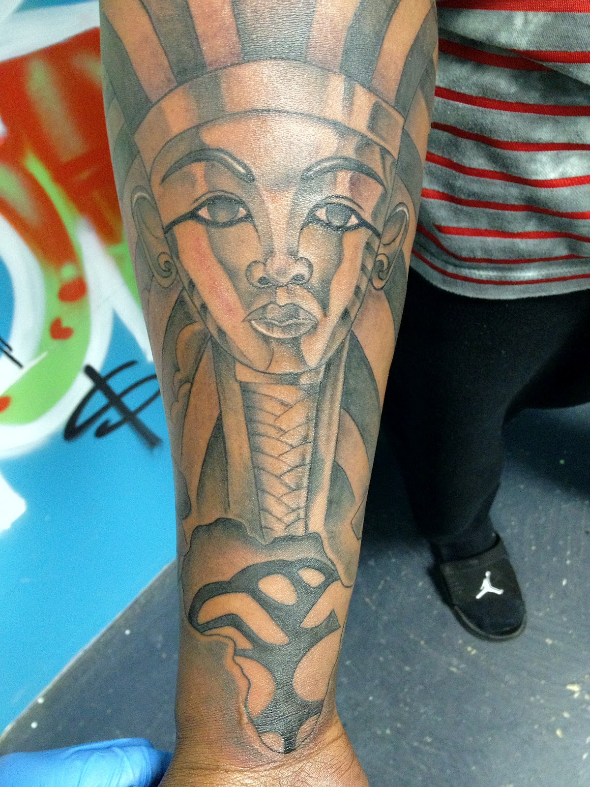 The Life & Times of Ant Thaxton: Egyptian x African Half Sleeve