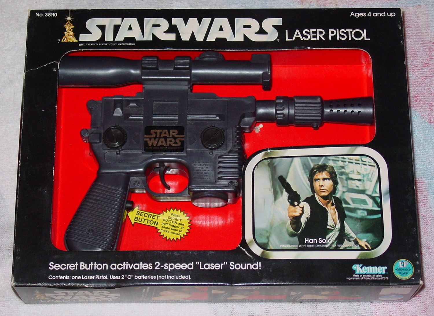 Star Wars T-Track for Han Solo DL44 Blaster With HiBond Tape 
