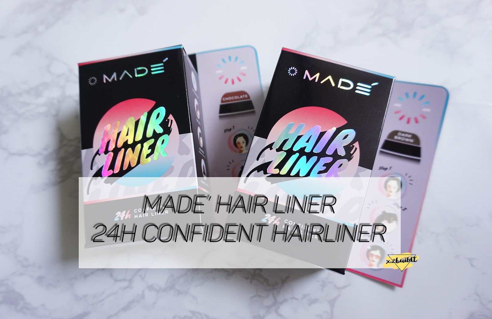 REVIEW MADE' HAIR LINER 24H CONFIDENT HAIRLINER รีวิวที่ปิดเหม่งยานแม่ฮะ x2Buildt x 2 B U I