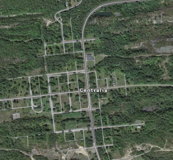 Abandoned, Roadside and Historic Centralia, Pennsylvania The Burning