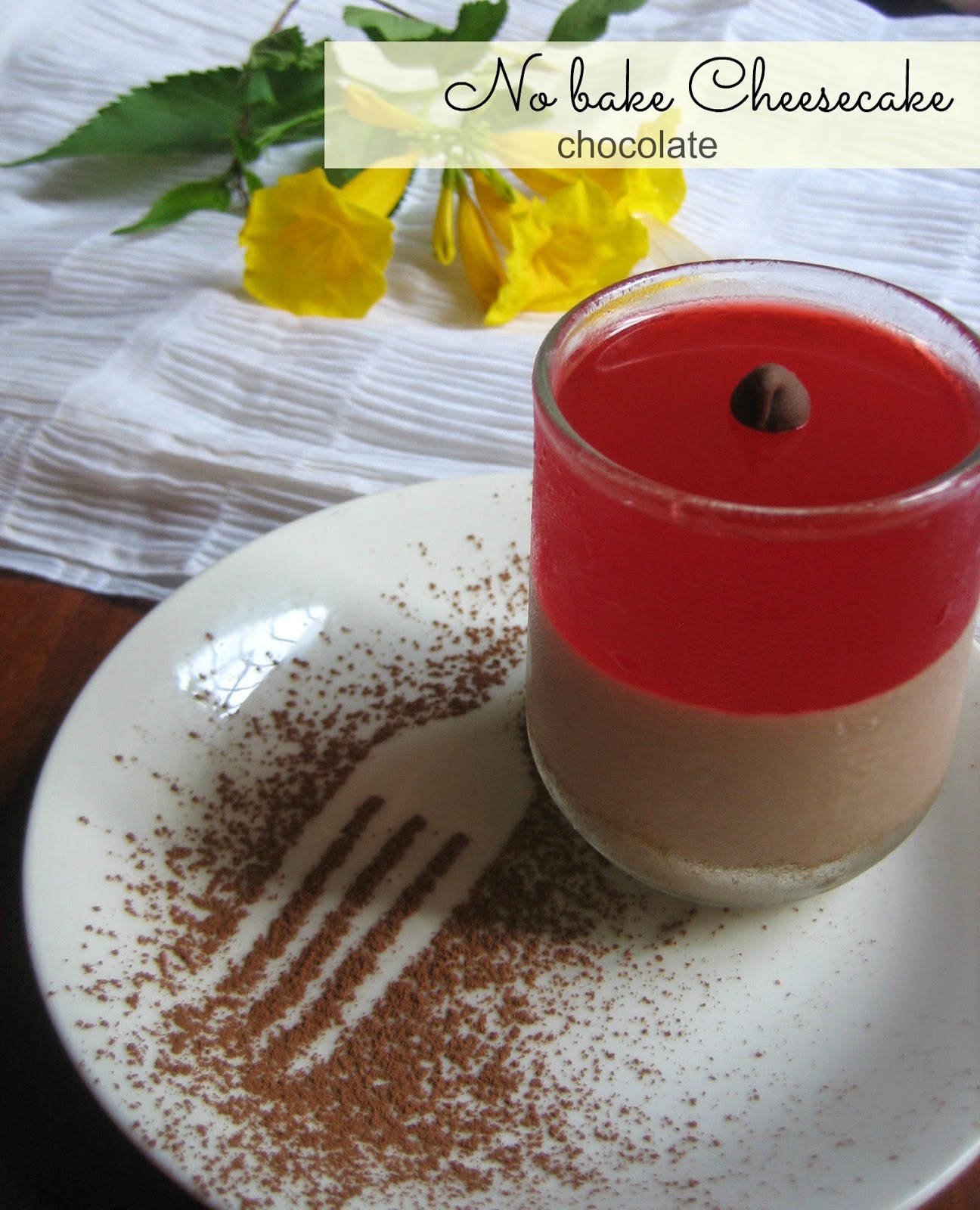 Spicy Foood No bake chocolate paneer cheesecake