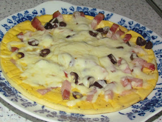 Frittata cu bacon si masline / Frittata with bacon and olives
