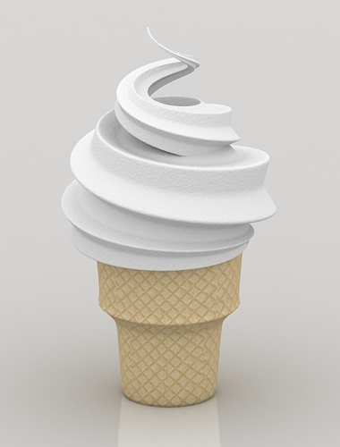 3d model ice cream 