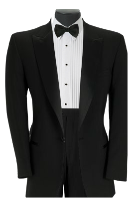 Man in Suit: Black Tie