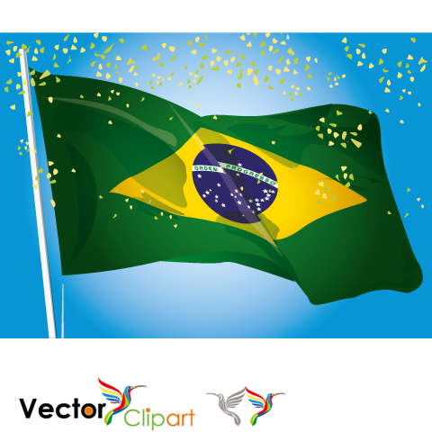 Bandera de Brasil 2014 - Vector