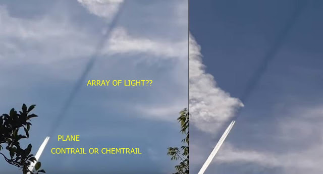 What is this mysterious array of light in front of an aircraft flying over Slovakia  Aircraft%2Barry%2Bof%2Blight%2Bsky%2Bphenomenon%2Bslovakia%2B%25281%2529