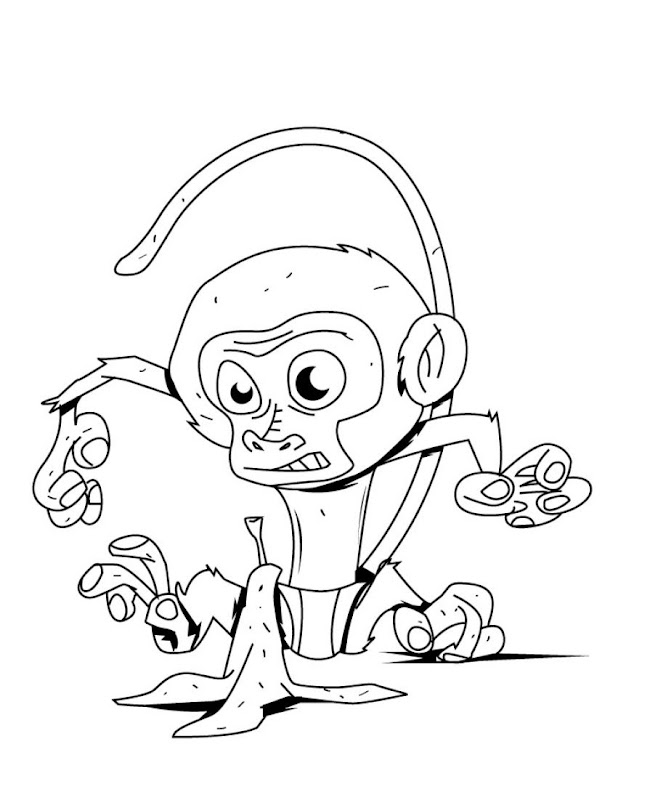 Coloring Pages Of Monkeys - Best Coloring Pages Collections