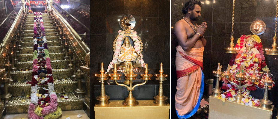 1 feet Brass 18 Padi Eighteen Steps of Sabarimala Ayyappa Temple for Pooja