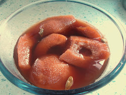 cooker quince pressure poached delightfully fudgy exotic pieces