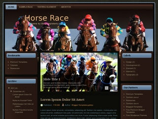 Horse Race Blogger Template