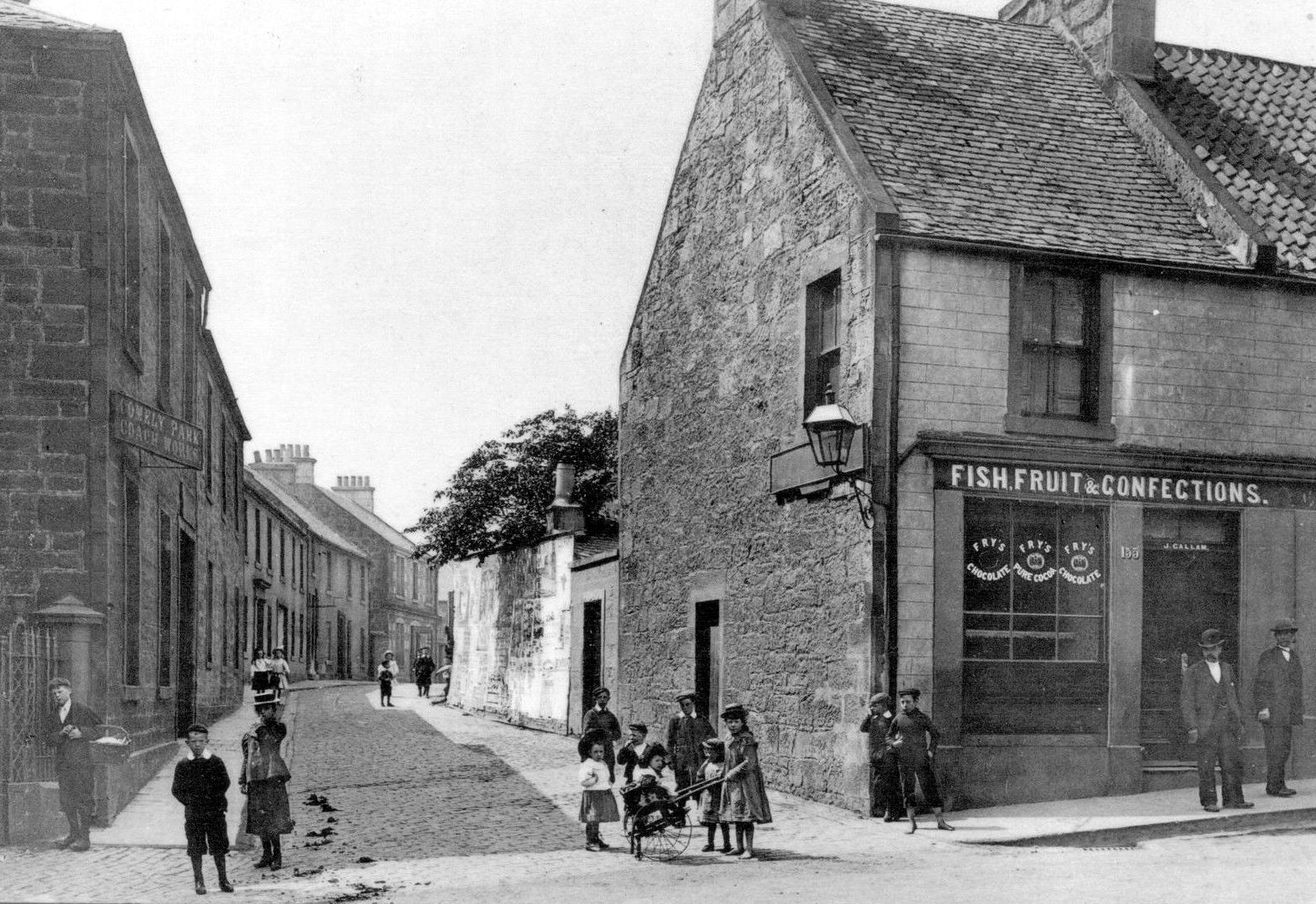 Tour Scotland Old Photograph Priory Lane Dunfermline Scotland