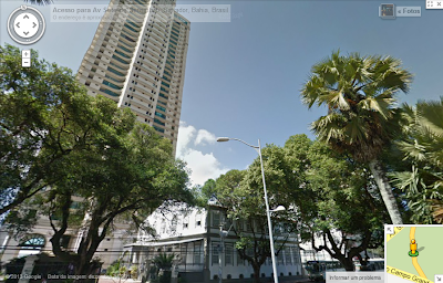 Antiga Residência Cardinalícia de Salvador no Capo Grande. Hoje o Morada dos Cardeais. Imagem Google Maps. Blog Rafael Dantas, Bahia.