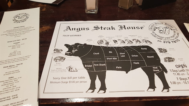 Angus Steak House Auckland menu