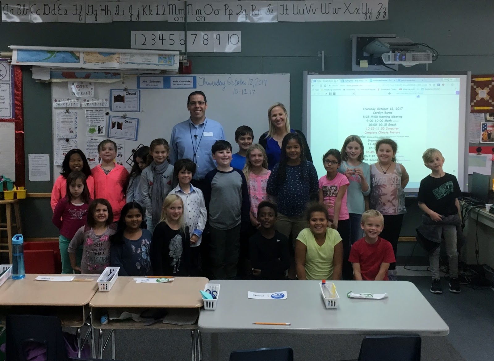 Third Grade Sunderland Elementary School October 2017