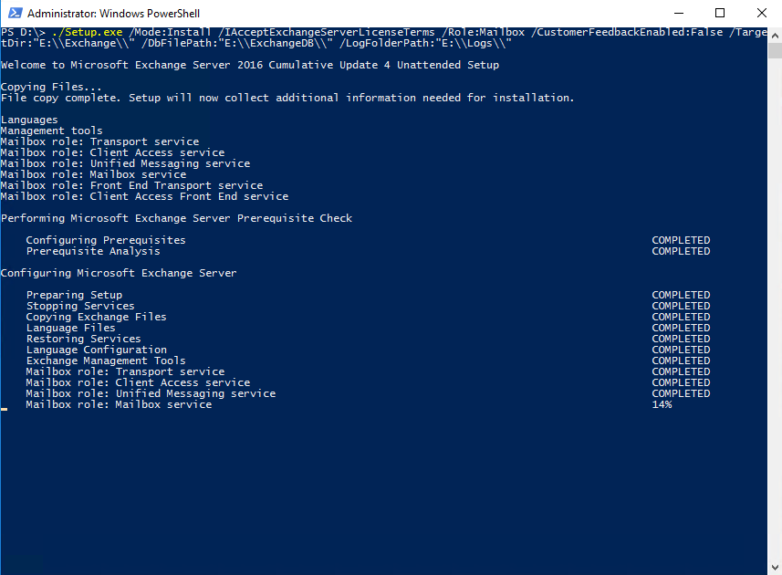 How to Install Microsoft Exchange Server 2016 on windows Server 2016