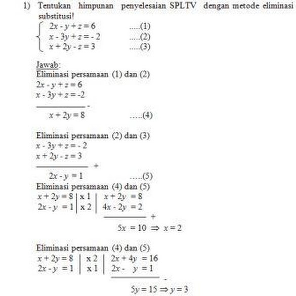 Contoh Soal Spltv Kelas 10 Sma Download File Guru