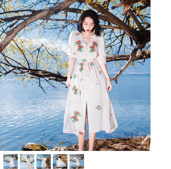 Lue And White Striped Off The Shoulder Dress - Uk Sale - Est Vintage Clothing Stores Chicago - Dresses Online