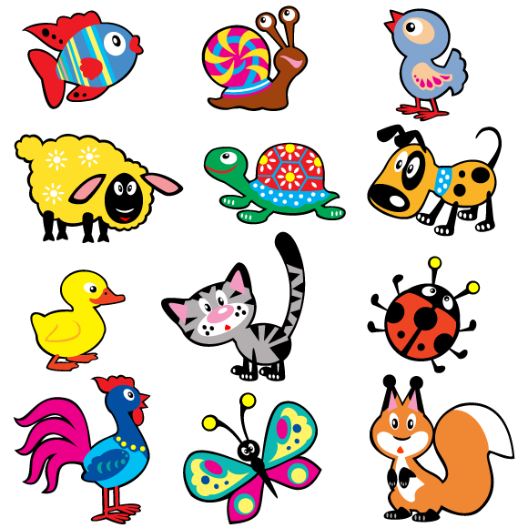 Animalitos estilo dibujo infantil