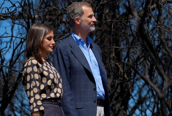 King Felipe and Queen Letizia visited Gran Canaria to view the areas affected by August’s forest fires