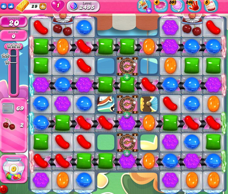 Candy Crush Saga level 2495 Candy Crush Saga level 2495