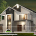 Keral style sloping roof mix house