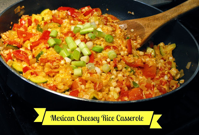 one pan mexican rice cheese casserole
