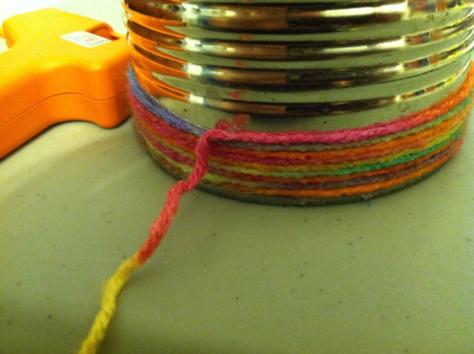 Crafting with Natalie: Yarn-Wrapped Can