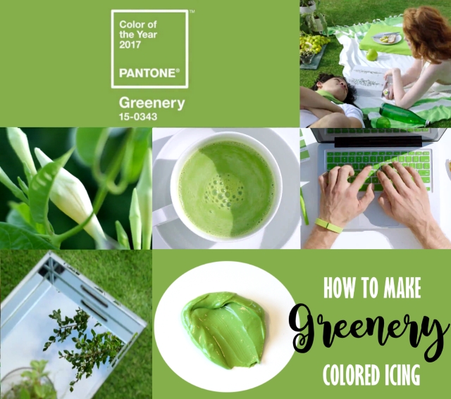 How to Make GREENERY Colored Icing