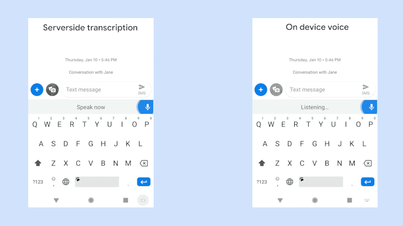 Gboard keyboard is now more faster and more reliable thank to Google's new AI dictation models