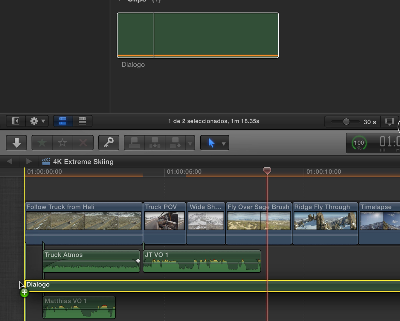 Final Cut Pro Kitchen Final Cut Pro X ordenar y crear pistas de audio