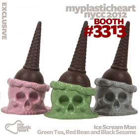 NYCC 12 Exclusive Mini Ice Scream Man Figures by Brutherford - Red Bean, Green Tea & Black Sesame