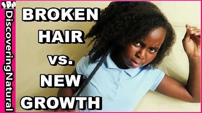 How to Tell the Difference between Broken Hair and New Growth | Natural Hair Care | African Naturalistas