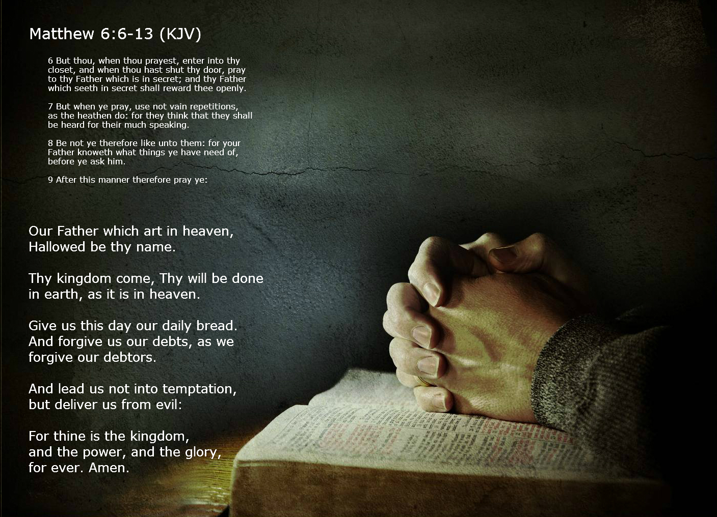 Love Prevails! Thy Kingdom COME!